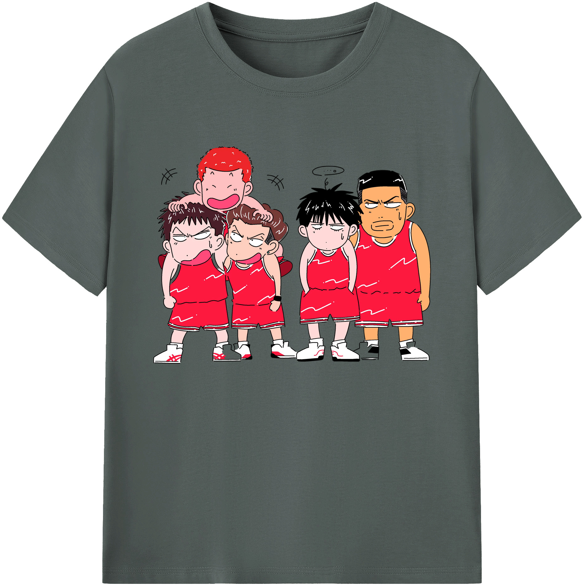 （画像用） SLAM DUNK／スラムダンク 綿100％ メンズ半袖Tシャツ｜肌触りやわらか＆通気性
